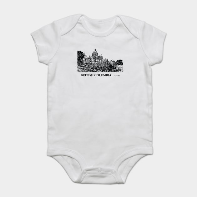 British Columbia Canada Baby Bodysuit by Lakeric